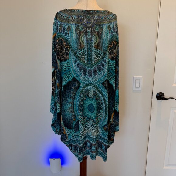 CAMILLA Short Kaftan - OS | Limited Edition Artisan Print | Crystals - Picture 5 of 9